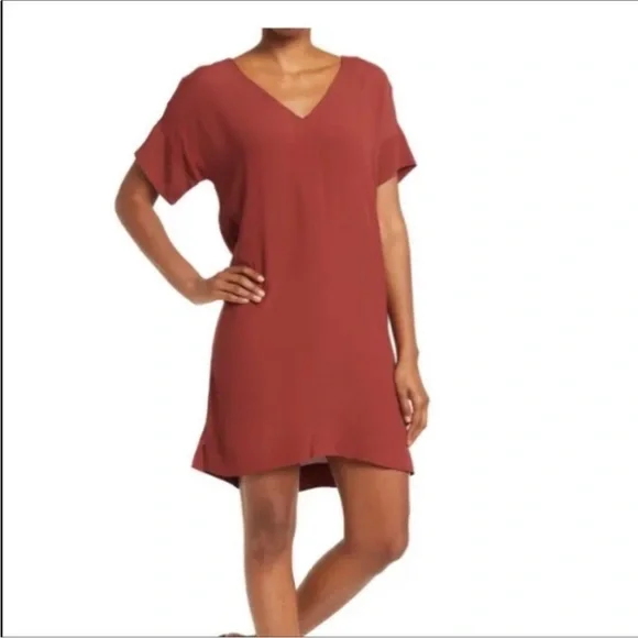 slim fit dress slacks Fall Color Block Suede Shift Dress Small